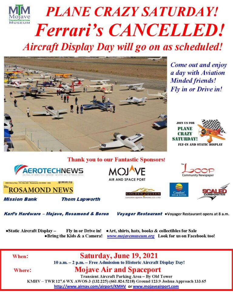 Archive flyer: June / Plane Crazy Saturday