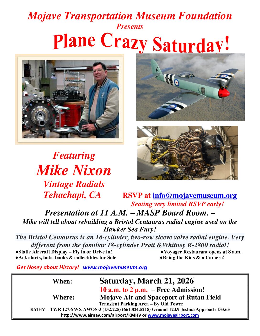 Archive flyer: March / Plane Crazy Saturday