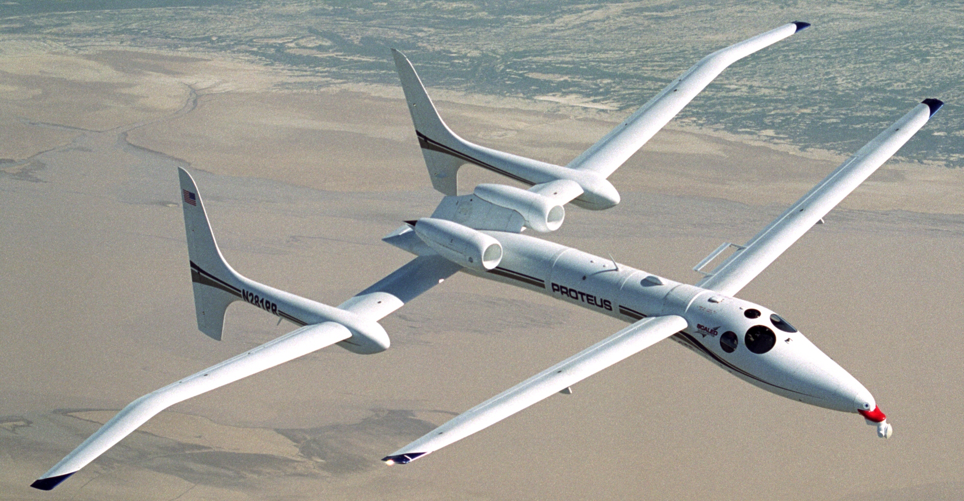 Scaled Composites Proteus aircraft in flight
